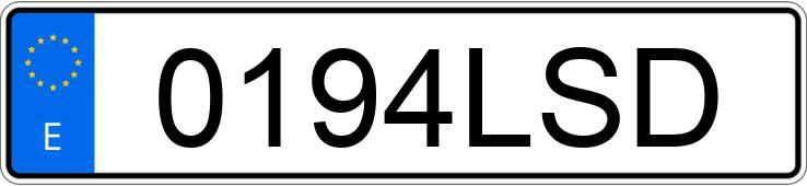 Numer rejestracyjny 0194LSD posiada CITROEN SPACETOURER