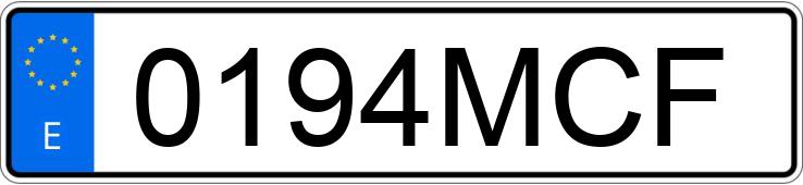 Numer rejestracyjny 0194MCF posiada AUDI Q3 SPORTBACK