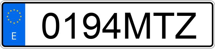 Numer rejestracyjny 0194MTZ posiada PEUGEOT 308