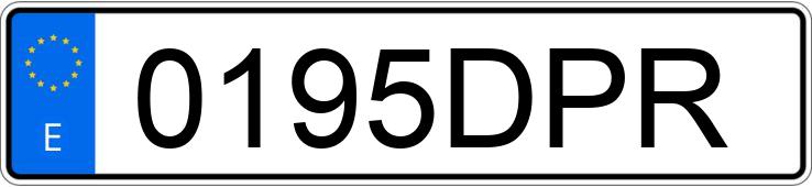 Numer rejestracyjny 0195DPR posiada BMW SERIE 5