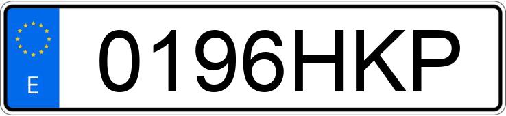 Numer rejestracyjny 0196HKP posiada BMW SERIE 3