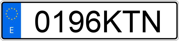 Numer rejestracyjny 0196KTN posiada MERCEDES VITO