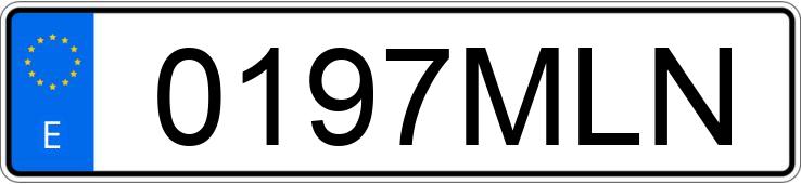 Numer rejestracyjny 0197MLN posiada AUDI Q5