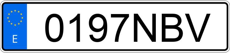 Numer rejestracyjny 0197NBV posiada AUDI E-TRON