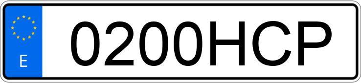 Numer rejestracyjny 0200HCP posiada FORD S-MAX