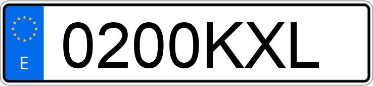 Numer rejestracyjny 0200KXL posiada KYMCO AGILITY CITY