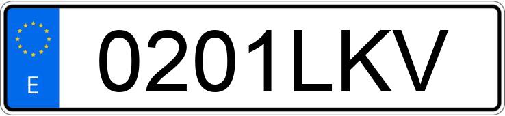 Numer rejestracyjny 0201LKV posiada TOYOTA RAV4