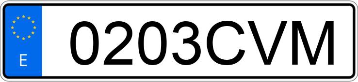 Numer rejestracyjny 0203CVM posiada RENAULT KANGOO