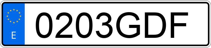 Numer rejestracyjny 0203GDF posiada SEAT LEON