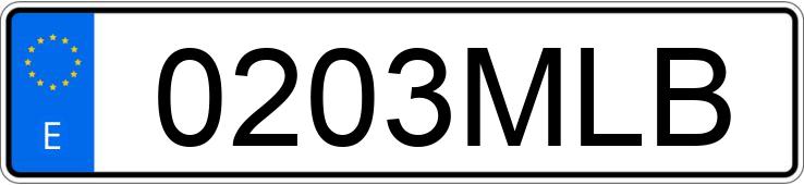 Numer rejestracyjny 0203MLB posiada RENAULT MASTER