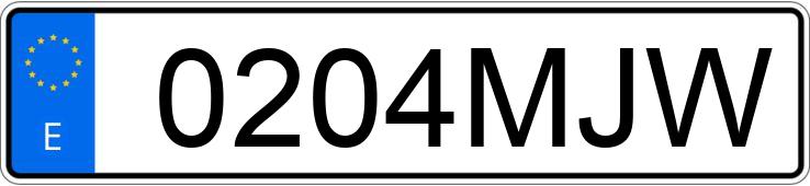 Numer rejestracyjny 0204MJW posiada RENAULT CLIO