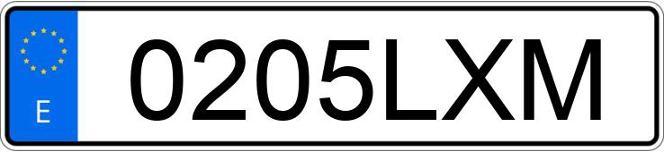 Numer rejestracyjny 0205LXM posiada VOLVO V40