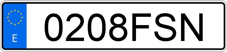 Numer rejestracyjny 0208FSN posiada BMW SERIE 3