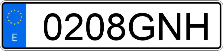 Numer rejestracyjny 0208GNH posiada VOLKSWAGEN GOLF