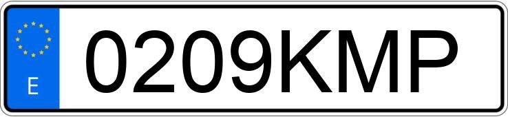 Numer rejestracyjny 0209KMP posiada TOYOTA AURIS