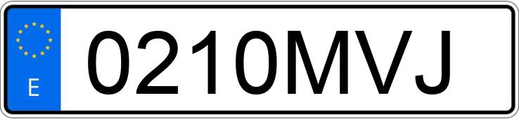 Numer rejestracyjny 0210MVJ posiada AUDI A4