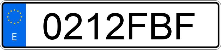 Numer rejestracyjny 0212FBF posiada AUDI A4