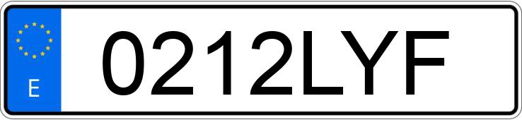 Numer rejestracyjny 0212LYF posiada TOYOTA RAV4