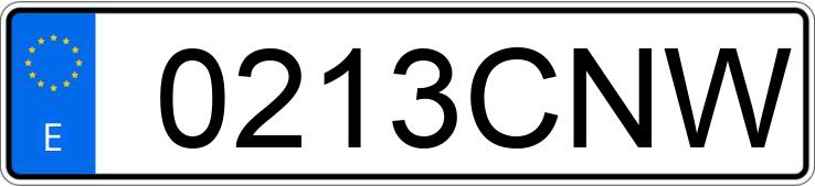 Numer rejestracyjny 0213CNW posiada SUBARU FORESTER