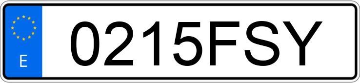 Numer rejestracyjny 0215FSY posiada TOYOTA COROLLA