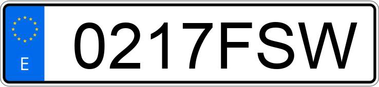 Numer rejestracyjny 0217FSW posiada AUDI A6