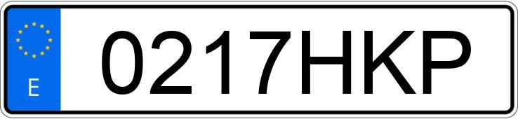 Numer rejestracyjny 0217HKP posiada YAMAHA XJ6