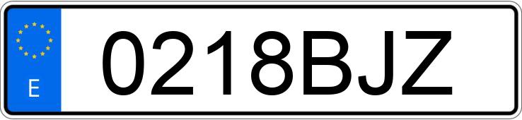 Numer rejestracyjny 0218BJZ posiada BMW SERIE 3