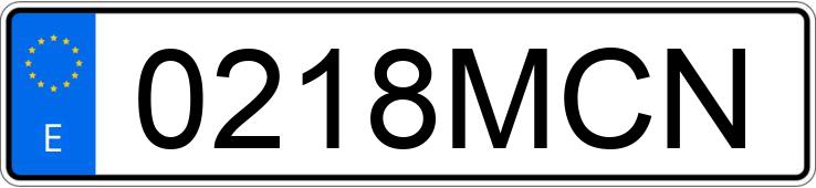 Numer rejestracyjny 0218MCN posiada AUDI Q3