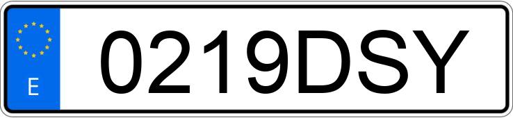 Numer rejestracyjny 0219DSY posiada KIA CARENS