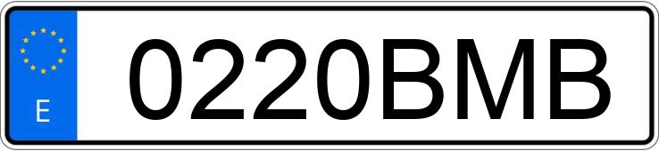 Numer rejestracyjny 0220BMB posiada VOLVO F10