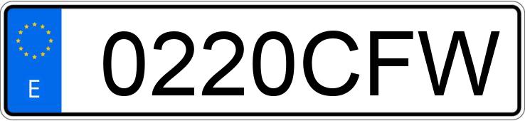 Numer rejestracyjny 0220CFW posiada AUDI A3 Numer rejestracyjny 0220CFW posiada AUDI A3