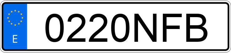 Numer rejestracyjny 0220NFB posiada MAZDA CX-30