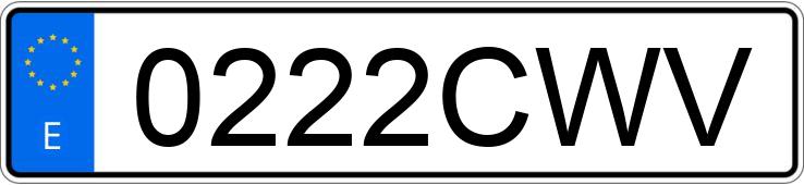 Numer rejestracyjny 0222CWV posiada CITROEN XSARA Numer rejestracyjny 0222CWV posiada CITROEN XSARA