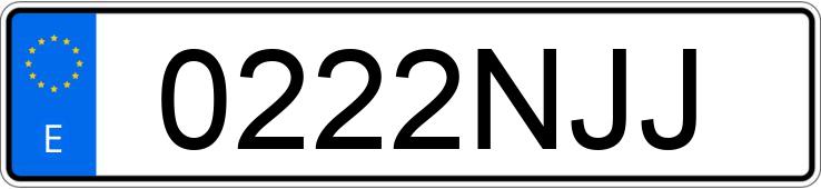 Numer rejestracyjny 0222NJJ posiada VOLKSWAGEN COMBI