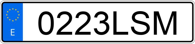 Numer rejestracyjny 0223LSM posiada FORD TRANSIT