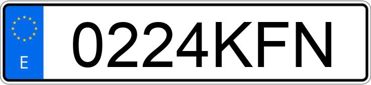 Numer rejestracyjny 0224KFN posiada AUDI A6