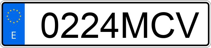 Numer rejestracyjny 0224MCV posiada MERCEDES ACTROS