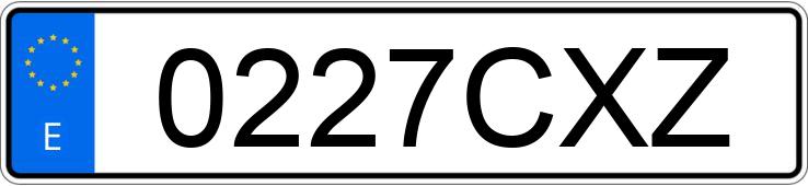 Numer rejestracyjny 0227CXZ posiada VOLKSWAGEN GOLF