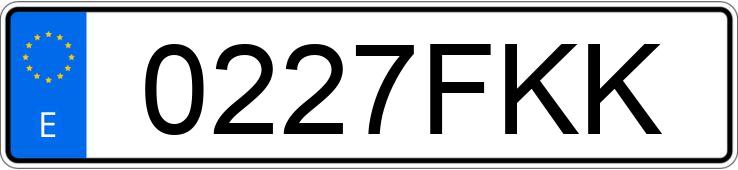 Numer rejestracyjny 0227FKK posiada LEXUS IS 220D