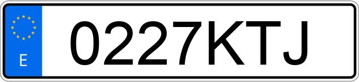 Numer rejestracyjny 0227KTJ posiada AUDI A1 SPORTBACK