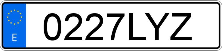 Numer rejestracyjny 0227LYZ posiada BMW X3 Numer rejestracyjny 0227LYZ posiada BMW X3