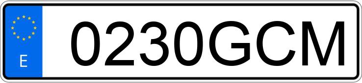 Numer rejestracyjny 0230GCM posiada KAWASAKI 250 R