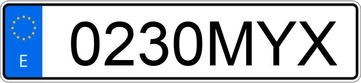 Numer rejestracyjny 0230MYX posiada FORD MUSTANG Numer rejestracyjny 0230MYX posiada FORD MUSTANG