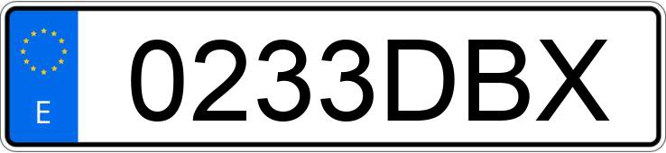 Numer rejestracyjny 0233DBX posiada BMW X5