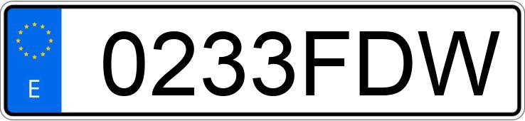 Numer rejestracyjny 0233FDW posiada RENAULT CLIO