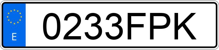 Numer rejestracyjny 0233FPK posiada APRILIA PEGASO 650