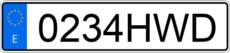 Numer rejestracyjny 0234HWD posiada MERCEDES E (212-207) Numer rejestracyjny 0234HWD posiada MERCEDES E (212-207)