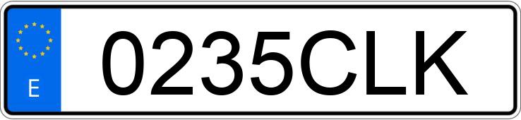 Numer rejestracyjny 0235CLK posiada BMW SERIE 3