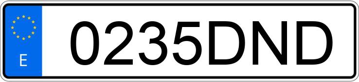 Numer rejestracyjny 0235DND posiada PORSCHE CAYENNE