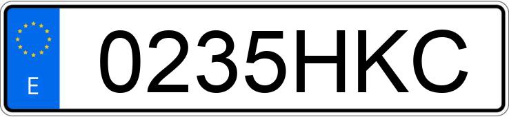 Numer rejestracyjny 0235HKC posiada MITSUBISHI LANCER Numer rejestracyjny 0235HKC posiada MITSUBISHI LANCER